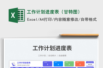 工作计划进度表（甘特图）免费下载