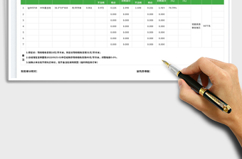 物料核价报告表免费下载