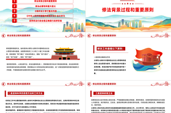 红色党政风中华人民共和国国务院组织法PPT课件模板