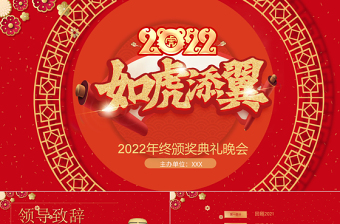 2022虎年开门红PPT背景