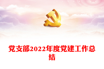 党支部2022年度党建工作总结