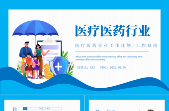 医院工作计划暨工作总结PPT医疗风格医生年中工作总结下半年工作计划述职汇报模板