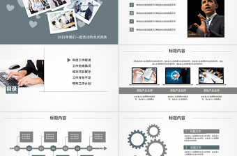 2018工作总结汇报工作计划述职报告ppt动态模板幻灯片