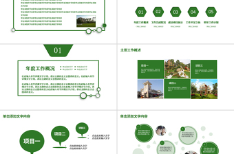 绿色简洁碧桂园房地产ppt模板