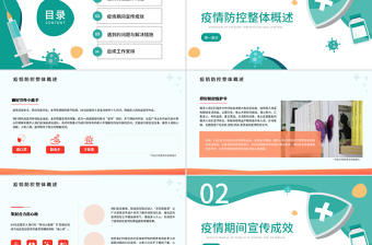 2022社区防疫防控工作总结PPT商务风街道社区防疫防控工作总结模板