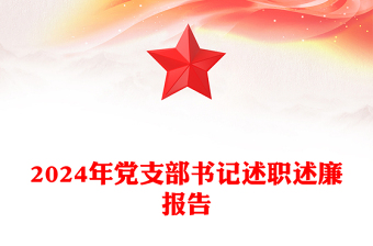 2024年党支部书记述职述廉报告范文