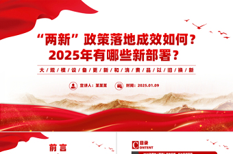 两新政策落地成效和2025年最新部署PPT简洁风扩大内需课件