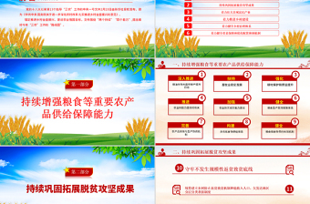 2025年三农工作这么干PPT绿色清新中央一号文件要点速览