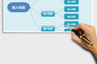 实用大气思维导图表格Excel表格