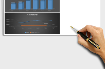 可视化图形化产品数据分析excel表格模板