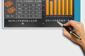 历年上半年财务收入支出明细表excel模