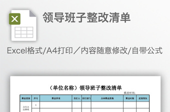 2022民主生活会党史教育专题领导班子整改清单