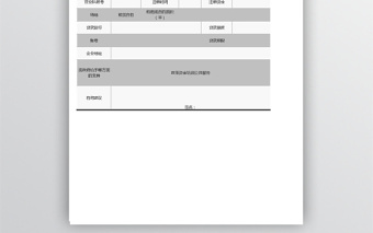 创业人员信息表Excel表